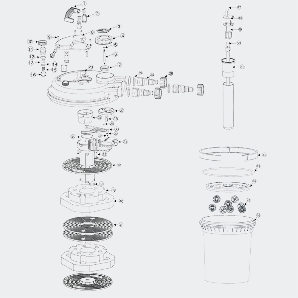 Filtre mécanique et biologique triple – Boutique Aquaponie